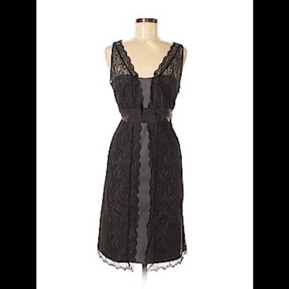 Moulinette Soeurs black/gray lace sleeveless dress